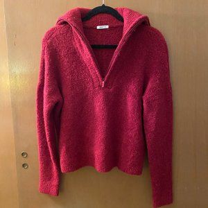 Minnie Rose Boucle Half Zip